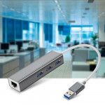 USB HUB Multi-function LAN ADAPTER 3 PORT