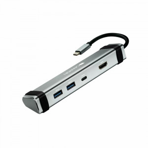 DOCKING STATION CANYON  DS-3 TYPE-C TO 1xTYPE-C  HDMI USB 3.0 GREY