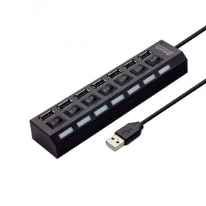 USB Hub Universal multi color CR113  Black