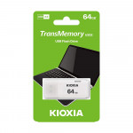 FLASH DRIVE KIOXIA BY TOSHIBA 64GB U202 USB 2.0 WHITE