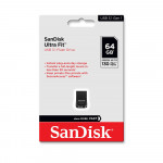 FLASH DRIVE SANDISK 64GB ULTRA FIT USB 3.0 BLACK