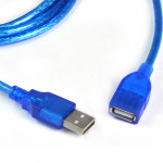 USB to USB 2,0 Cable 5 m Blue