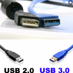 USB to USB 2,0 Cable 3 m Black