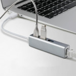 USB HUB Multi-function LAN ADAPTER 3 PORT