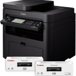 Printer Canon I-SENSYS MF237W Lasser/ 4in 1/ A4/B/W Fax/ADF/WiFi/Lan         Cart  737