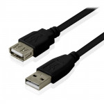 USB to USB 2,0 Cable 3 m Black