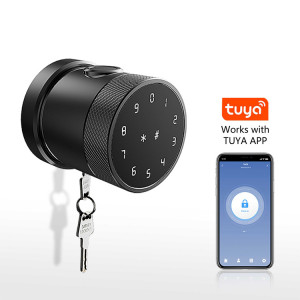 Smart Fingerprint lock YH-D6 Black YOUHE Finger, password, Card, Key, App