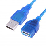 USB to USB 2,0 Cable 5 m Blue