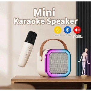 Speaker Karaoke K5   1MIC/RGB/BT/USB/TF CARD/FM RADIO/CREAM COLOURED