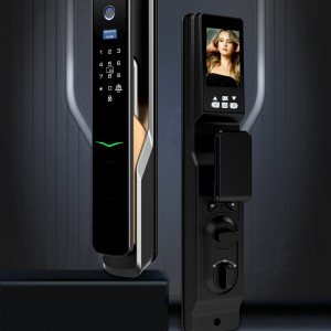 Intelligent Safety Lock YH-9009M Black YOUHE  WiFi/Fingerprint/Password/Card/Key/Camera/APP