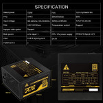 Power Supply Golden Field GPG750W Full Modular 80 Plus