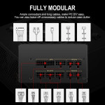 Power Supply Golden Field GPG650W Full Modular 80 Plus