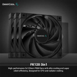 COOLER DEEPCOOL FK120M 3x120MM WITH RGB LED