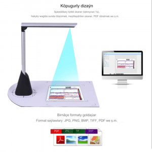 Document Scanner High-Speed Portable HD TOP-A4