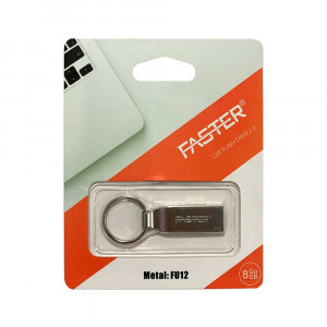 USB FLASH  FASTER METAL:FU12   8GB    SP 2.0