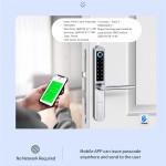 Smart RF Digital Lock A210 Silver YOUHE (Ýagyşa çydamly)