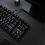 KEYBOARD RAPOO V500  WIRED USB BLACK ENG+RUS