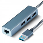 USB HUB 3.0 100MB  3 x USB / 1 x Lan RJ45