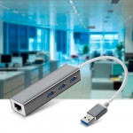 USB HUB 3.0 100MB  3 x USB / 1 x Lan RJ45