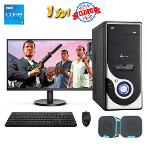 Intel-i5 6500 / MB JGINYUE H311M-HD4 / DDR4-8GB / SSD 240GB / HDD 1TB / Monitor AOC 22  Keyboard / Mouse / Spea