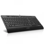 KEYBOARD DELUX K1890 USB RUS/ENG/TM  BLACK