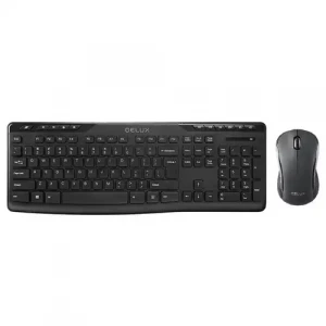 KEYBOARD+MOUSE DELUX OM06+M391GX 2,4G Wireless RUS\ENG\TM\BLACK