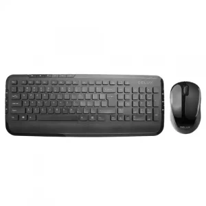 KEYBOARD+MOUSE DELUX  KA160G+M135GX 2,4G Wireless RUS\ENG\TM\BLACK