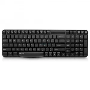 Rapoo E1050 2.4G Anti-Splash Wireless Keyboard (Black)