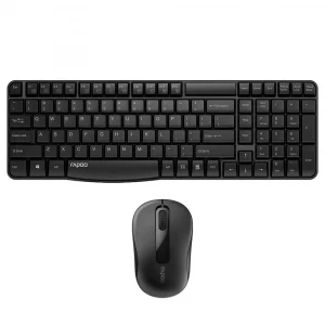 KEYBOARD+MOUSE KIT RAPOO X1800S  2,4G Wireless  RUS\ENG\BLACK