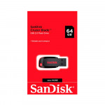 USB FLASH  SANDISK 64GB CRUZER BLADE  USB 2.0 BLACK