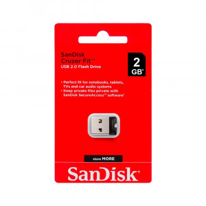 USB FLASH  SANDISK Mini 2GB Cruzer Fit  USB 2.0