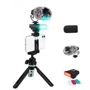 Vlogging Video Kit ORDRO Microphone/Led Light/Tripod