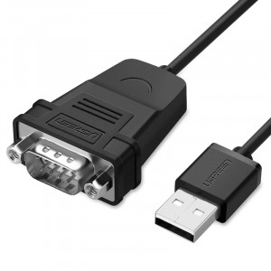 Cable Adapter Ugreen CR104 USB 2,0 to Serial RS232 Parallel Print 1m (Black) Male (30989)