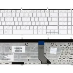 Laptop Keyboard HP DV7-2000 White