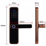 Intelligent Lock YH-X3 Black YOUHE FingerprintPasswordCardKey