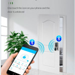 Smart  Fingerprint lock YH-F009 Silver YOUHE Finger, Password, Card, APP, Key