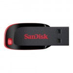 FLASH DRIVE SANDISK 64GB CRUZER BLADE  USB 2.0 BLACK