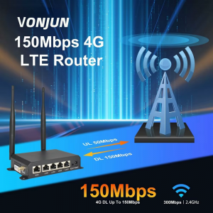 CPE ROUTER Vonjun Industrial Grade 7628R03-EU 4G/4LAN 1 WAN