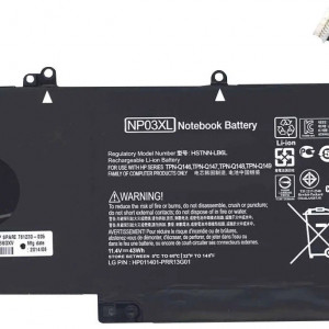Laptop battery HP NP03XL 11,4v 3800mAh