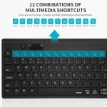 KEYBOARD+TOUCH PAD RAPOO K2800  2,4G Wireless  RUS\ENG\BLACK