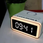 (Kalonka) SPEAKER HP PJ-05 RGB Light, Alarm clock,Wireless charging,Bluetooth,FM-Radio