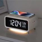 (Kalonka) SPEAKER HP PJ-05 RGB Light, Alarm clock,Wireless charging,Bluetooth,FM-Radio