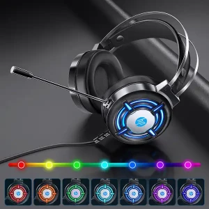 HEADSET HP H120 Gaming Wired, Microphone, RGB, Black