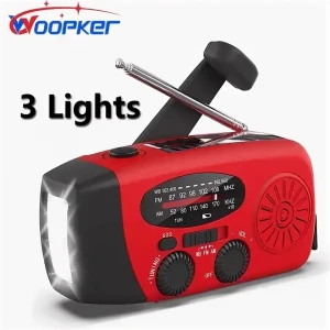 (Radioly el çyra) Emergency Crank Radio  25A  Red