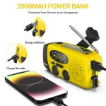 (Radioly el çyra) Emergency Crank Radio  25A  Yellow