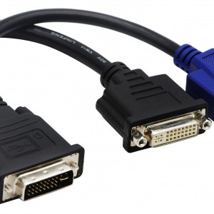 Spliter Cable DVI 1in 1 VGA+1 DVI out